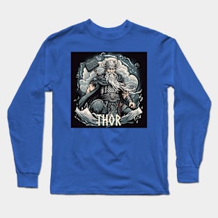 Thor Thunder God Norse Mythology Asgardians Long Sleeve T-Shirt